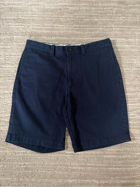 J. Crew Factory Men's Navy Blue Flat-Front Shorts
